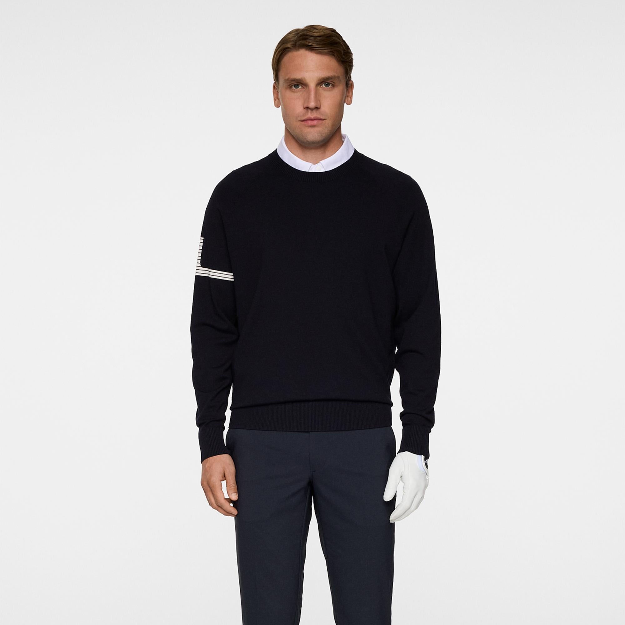 J Lindeberg Heath Knitted Mens Golf Sweater Navy